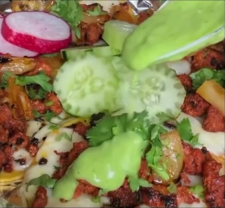 Tacos La Gorda — al pastor salsa verde